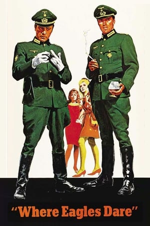 Where Eagles Dare (1968) Hindi Dual Audio 500MB Movie Poster
